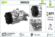 399522 Kompresor, klimatizace VALEO CORE-FLEX VALEO