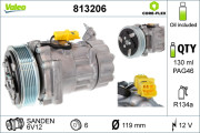 813206 Kompresor, klimatizace VALEO CORE-FLEX VALEO