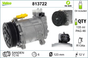 813722 Kompresor, klimatizace VALEO RE-GEN REMANUFACTURED VALEO