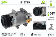 813729 Kompresor, klimatizace VALEO RE-GEN REMANUFACTURED VALEO