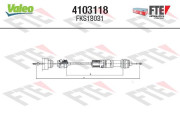 4103118 Tazne lanko, ovladani spojky FTE CLUTCH ACTUATION VALEO