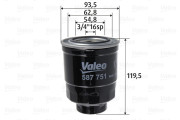 587751 Palivový filtr VALEO