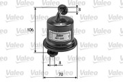 587055 Palivový filtr VALEO