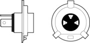 032511 VALEO Žárovka H4 (řada +50% Light) | 12V 60/55W | 032511 VALEO