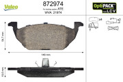 872974 Brzdové destičky OPTIPACK for LCV VALEO