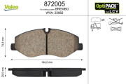 872005 Brzdové destičky OPTIPACK for LCV VALEO