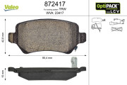 872417 Brzdové destičky OPTIPACK for LCV VALEO