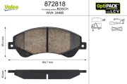 872818 Brzdové destičky OPTIPACK for LCV VALEO