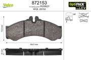 872153 Brzdové destičky OPTIPACK for LCV VALEO