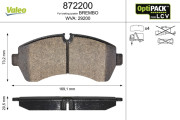 872200 Brzdové destičky OPTIPACK for LCV VALEO