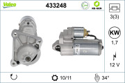 433248 Startér VALEO RE-GEN REMANUFACTURED VALEO