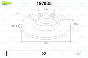 197035 Brzdový kotouč VALEO