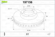 197156 Brzdový kotouč VALEO