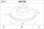 197179 Brzdový kotouč VALEO