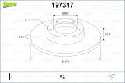197347 Brzdový kotouč VALEO