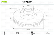197622 Brzdový kotouč VALEO
