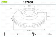 197658 Brzdový kotouč VALEO