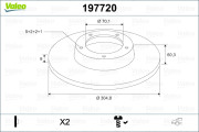 197720 Brzdový kotouč VALEO