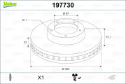 197730 Brzdový kotouč VALEO