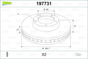 197731 Brzdový kotouč VALEO