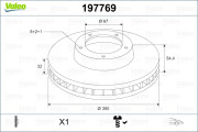 197769 Brzdový kotouč VALEO