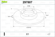297807 Brzdový kotouč VALEO