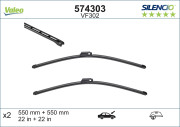 574303 stěrače VALEO SILENCIO X-TRM (sada 2 ks) (550+550 mm) 574303 VALEO