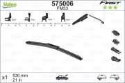 575006 plochý stěrač VALEO FIRST MULTICONNECTION (525 mm) 1 ks - včetně sady adaptérů 575006 VALEO