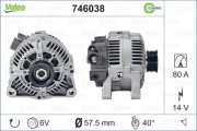 746038 generátor REMANUFACTURED CLASSIC VALEO