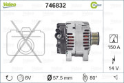 746832 generátor REMANUFACTURED RCB VALEO