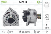 747011 generátor REMANUFACTURED CLASSIC VALEO