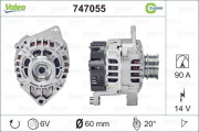 747055 generátor REMANUFACTURED CLASSIC VALEO