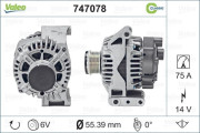 747078 generátor REMANUFACTURED CLASSIC VALEO