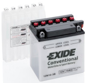 12N10-3B EXIDE Motobaterie 12N10-3B / 12V / 10Ah / 110A (Bike Conventional) | 12N10-3B EXIDE