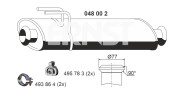 048002 Střední tlumič výfuku ERNST