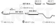 057004 Střední tlumič výfuku Set ERNST