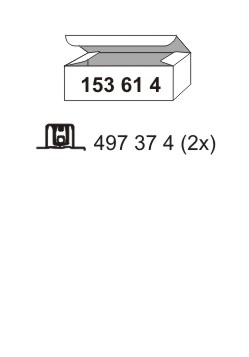 153614 Montážní sada, výfuková trubka ERNST