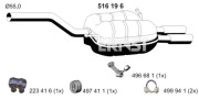 156196 Zadní tlumič výfuku ERNST