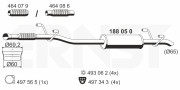 188050 Střední tlumič výfuku ERNST