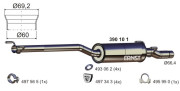 390101 Střední tlumič výfuku ERNST