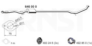 646000 Střední tlumič výfuku ERNST