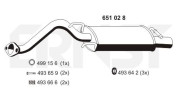 651028 Zadní tlumič výfuku ERNST