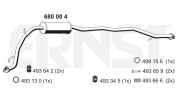 680004 Střední tlumič výfuku ERNST