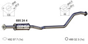 695244 Střední tlumič výfuku ERNST