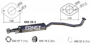 695282 Střední tlumič výfuku ERNST