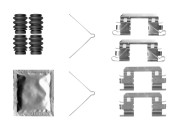 1 987 474 745 Sada prislusenstvi, oblozeni kotoucove brzdy BOSCH