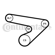 6PK1725K1 Sada žebrovaných klínových řemenů CONTINENTAL CTAM