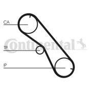 CT1089K2 Sada rozvodového řemene CONTINENTAL CTAM