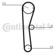 CT669 Ozubený řemen rozvodů CONTINENTAL CTAM