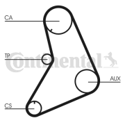 CT687 Ozubený řemen rozvodů CONTINENTAL CTAM